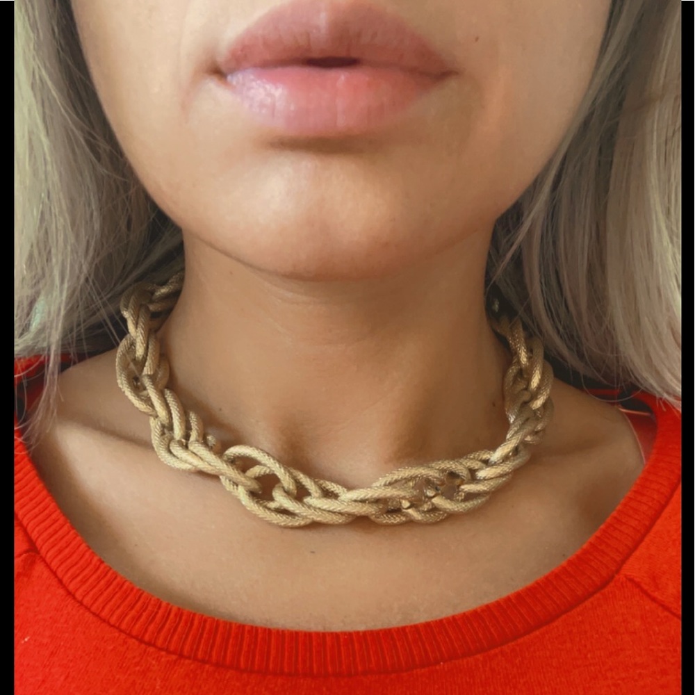 Gold link necklace. Perfect condition, back clasp